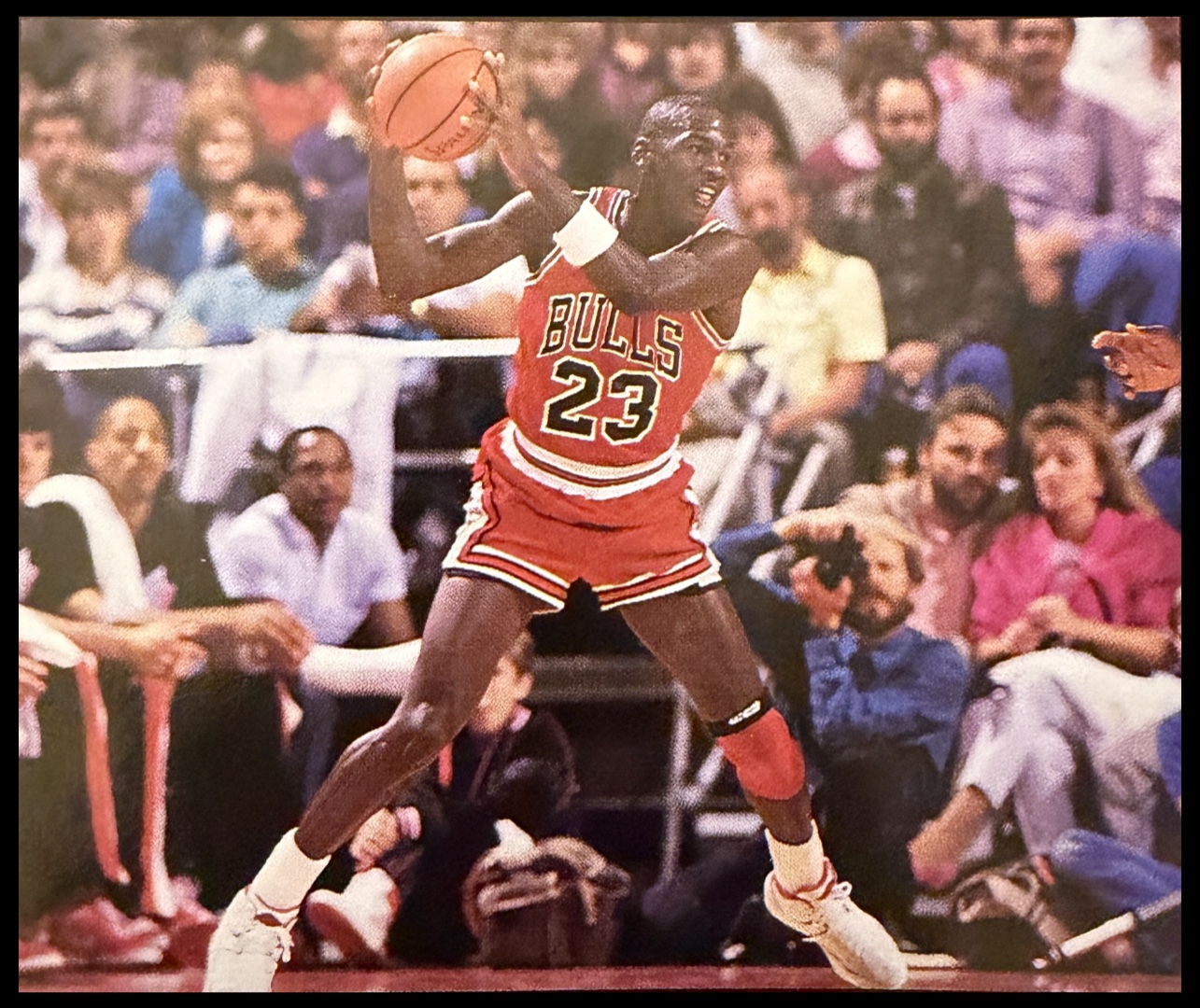 Additional Jordan image from the same magazine sequence establishing Portland preseason context