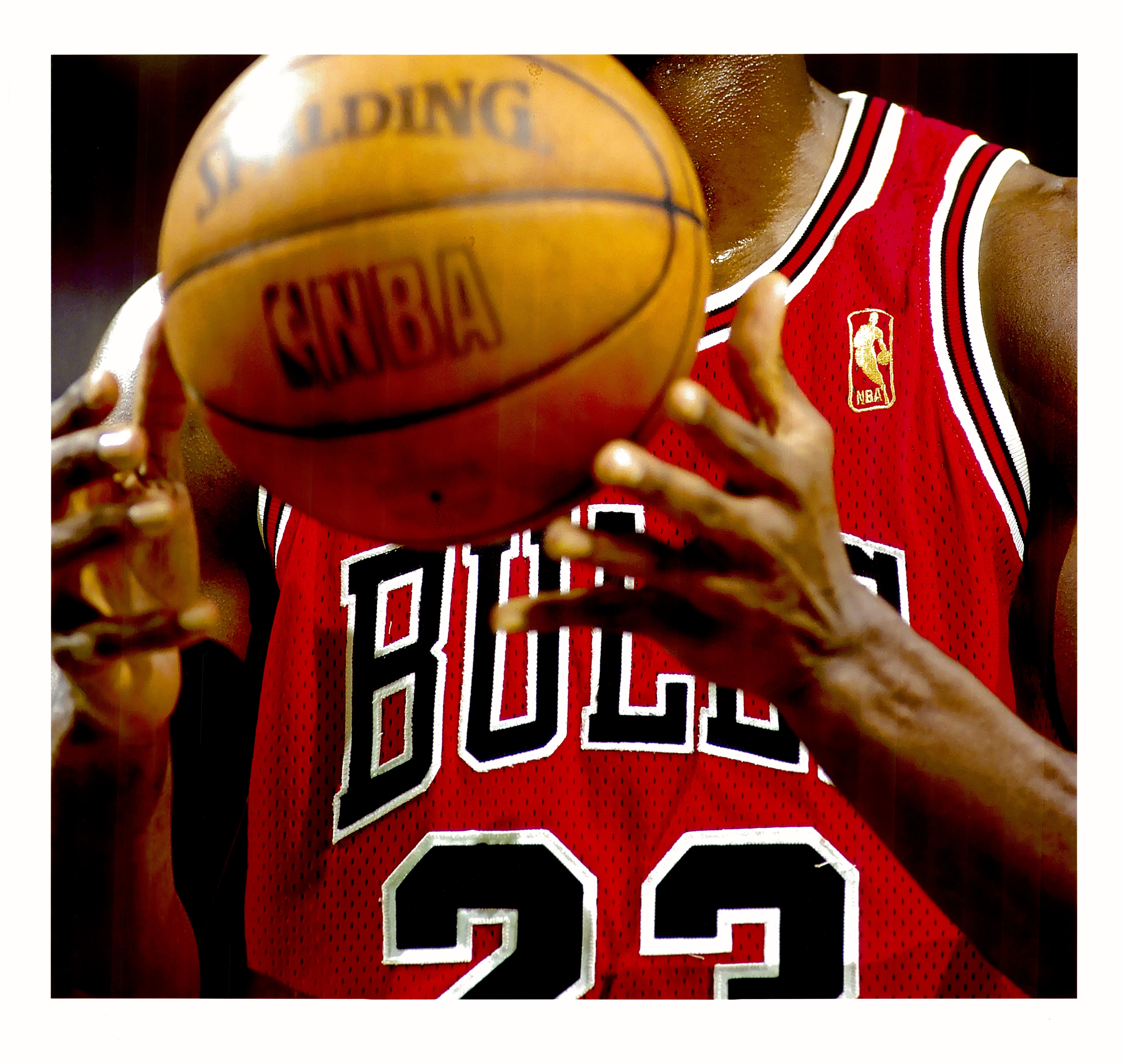 1996–97 Michael Jordan red road jersey photo match sequence
