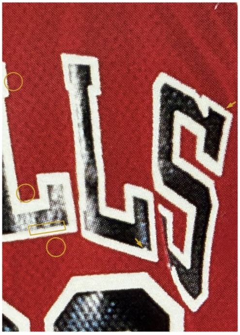 Vinyl deformation at the lower interior corner of the L