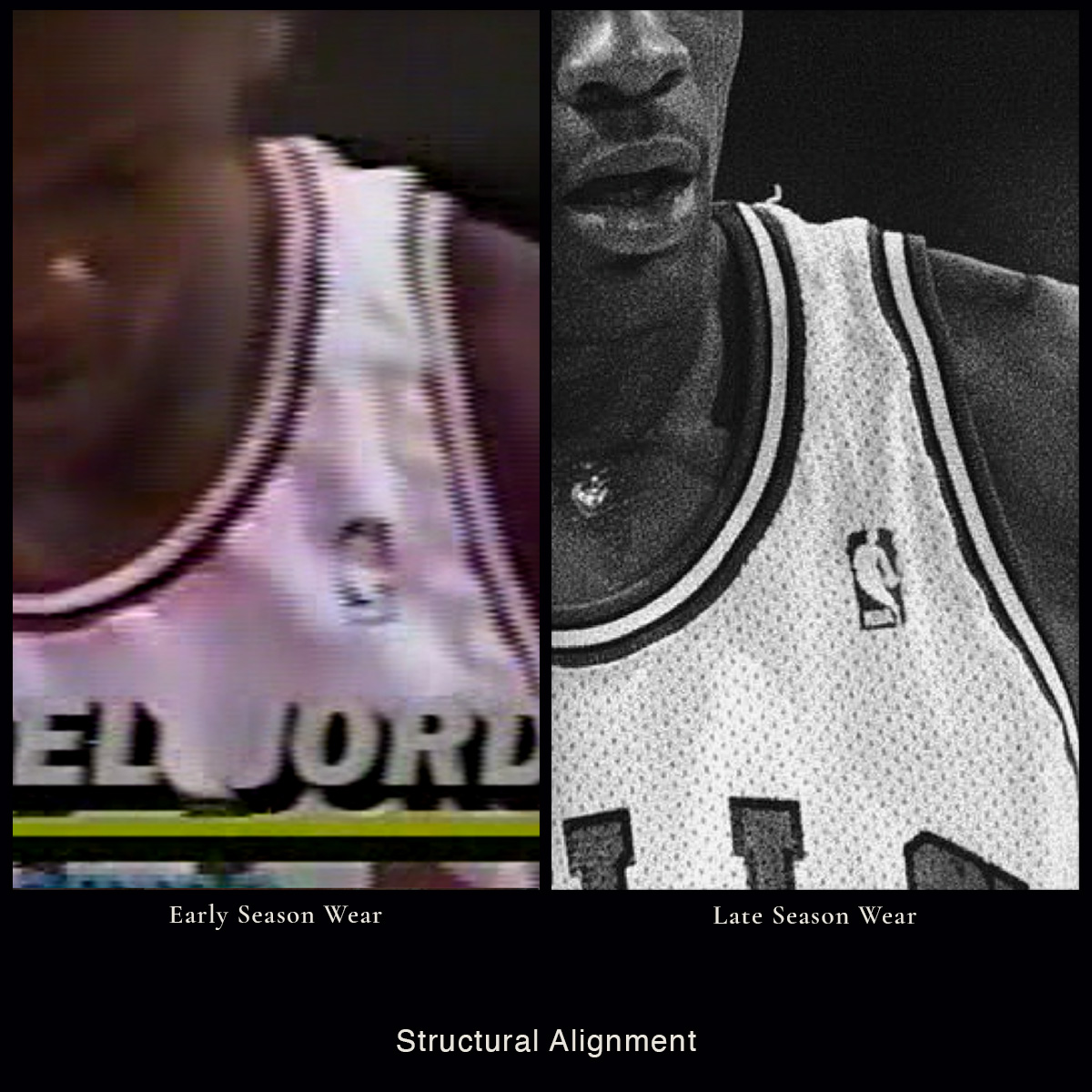 Structural alignment comparison between an artifact and reference imagery