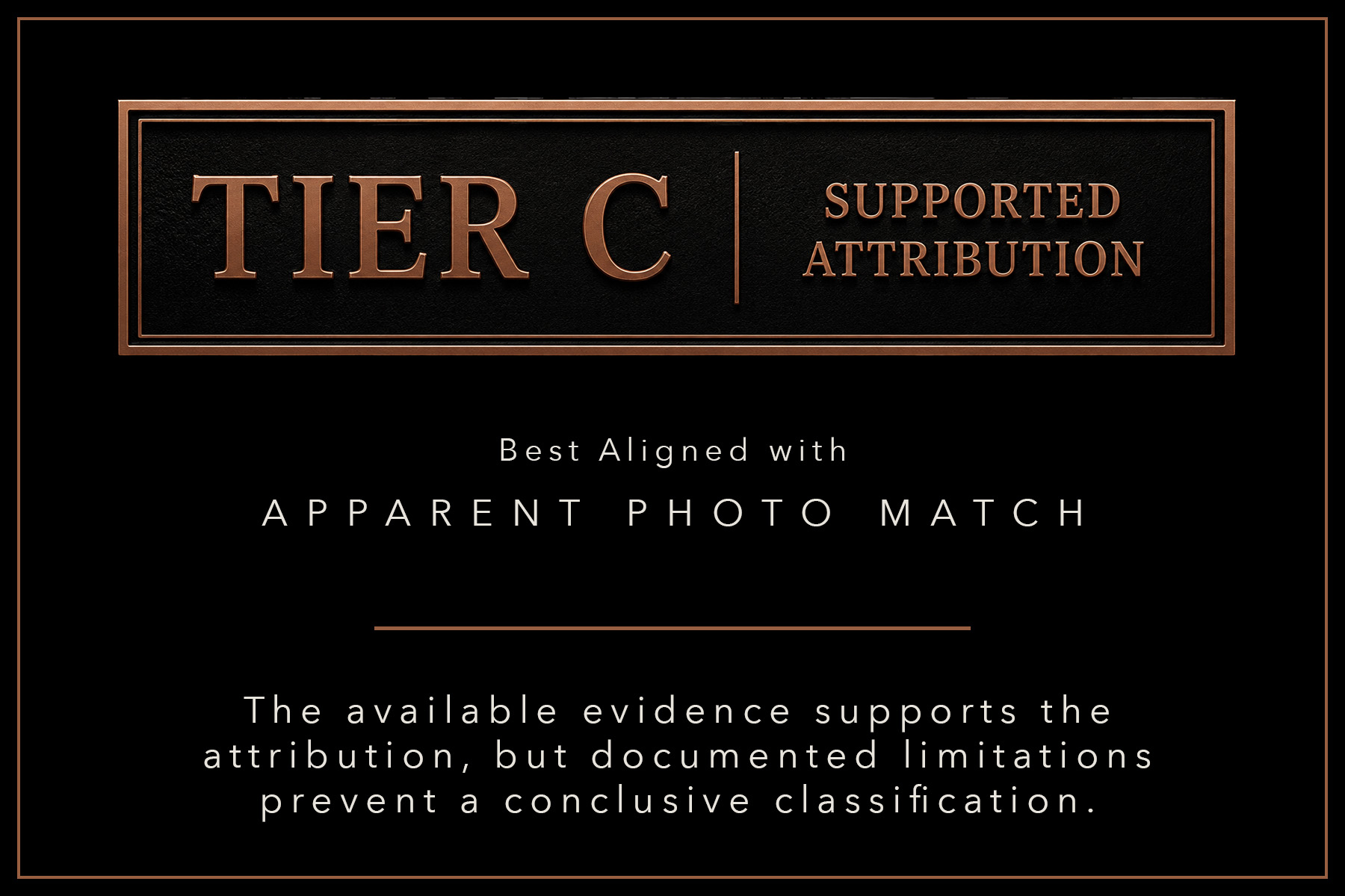 Tier C Supported Attribution classification card