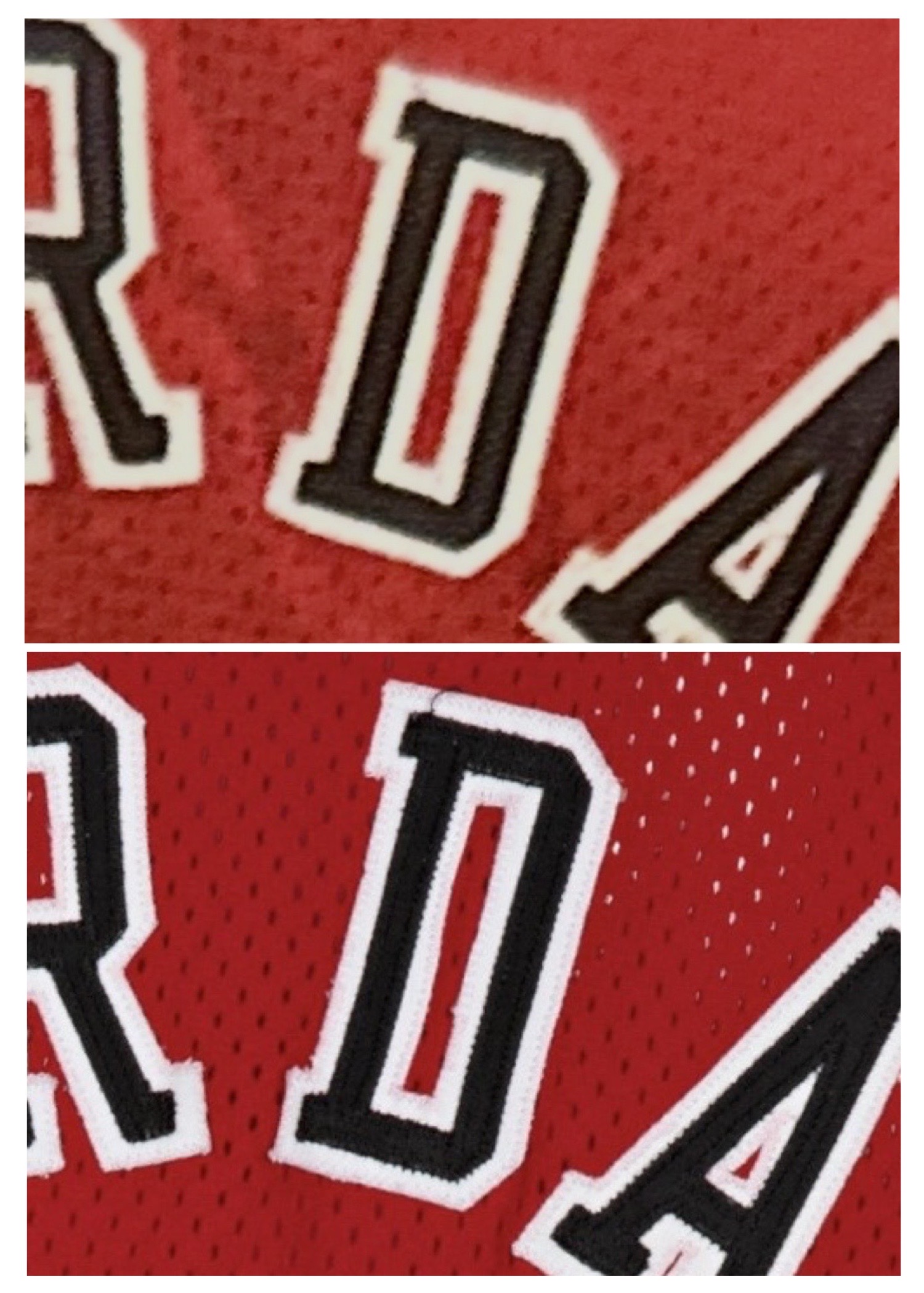 Game image crop comparison to the artifact uniform