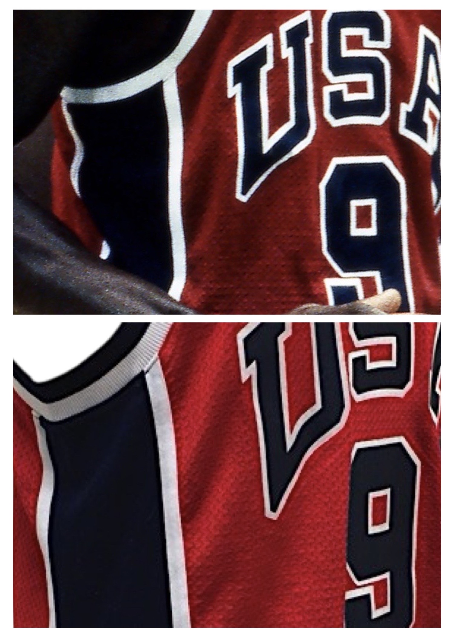 Comparison crop between game imagery and the artifact jersey