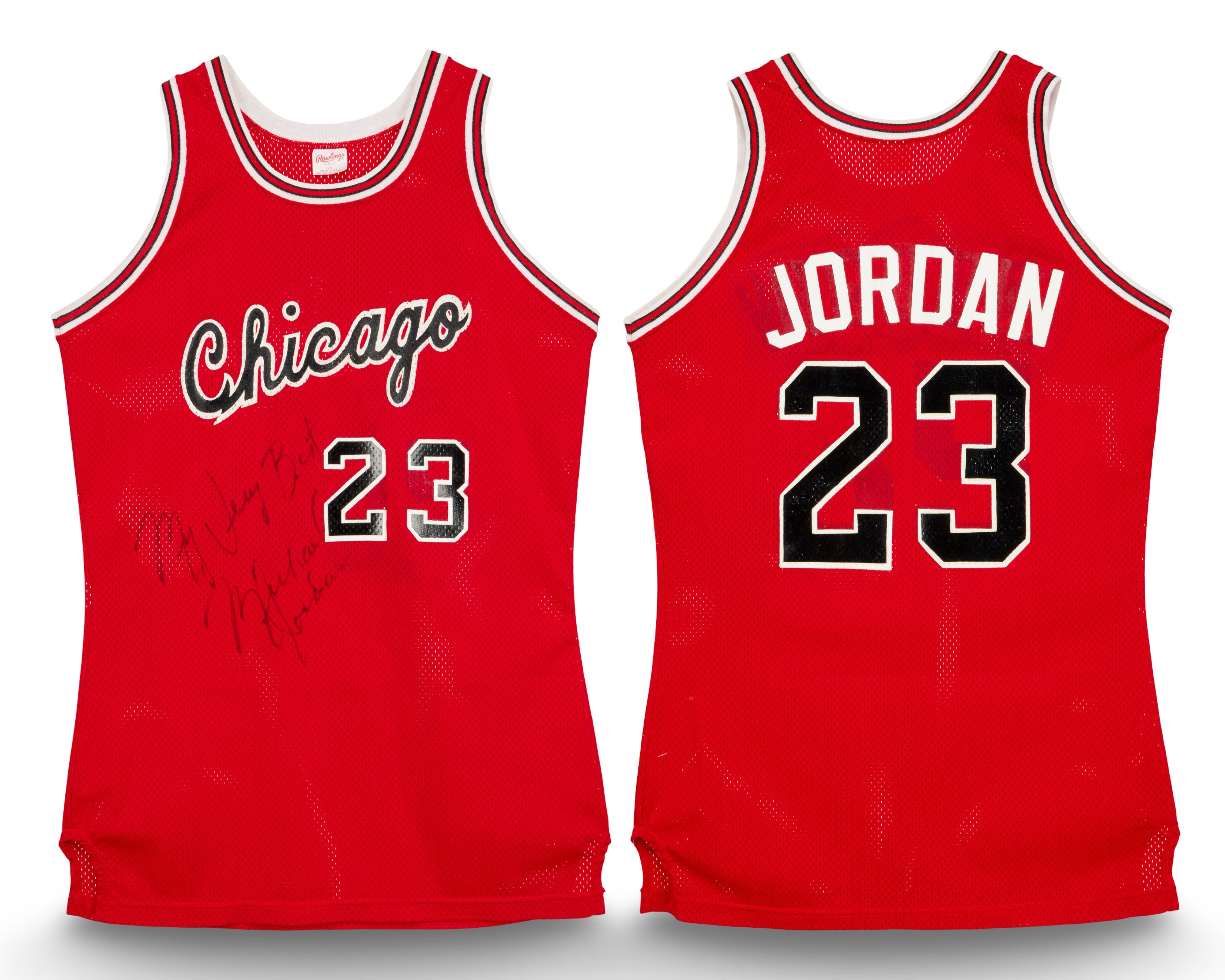 1984–85 Bulls preseason road jersey front and back
