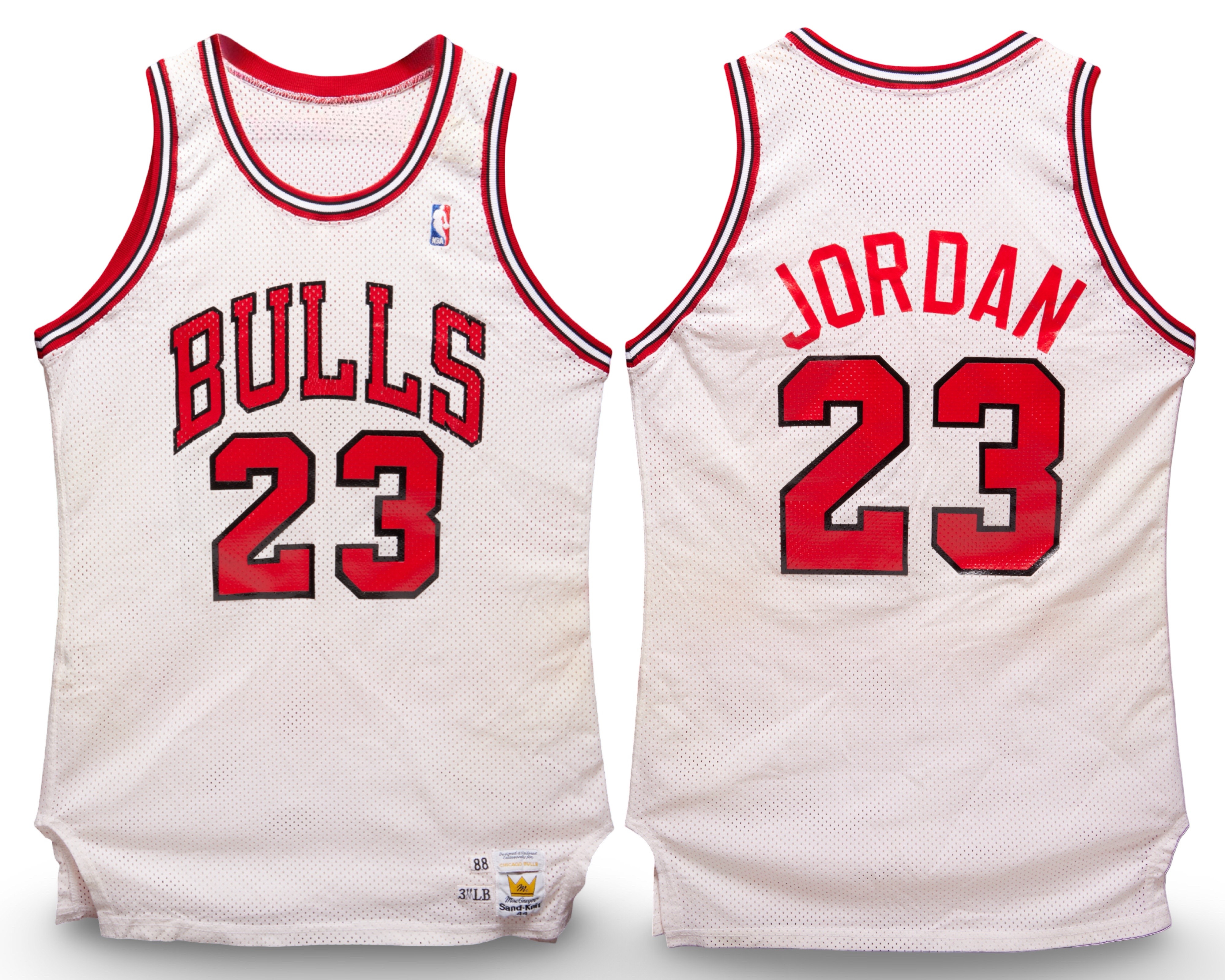 1988–89 Bulls home jersey — front and back