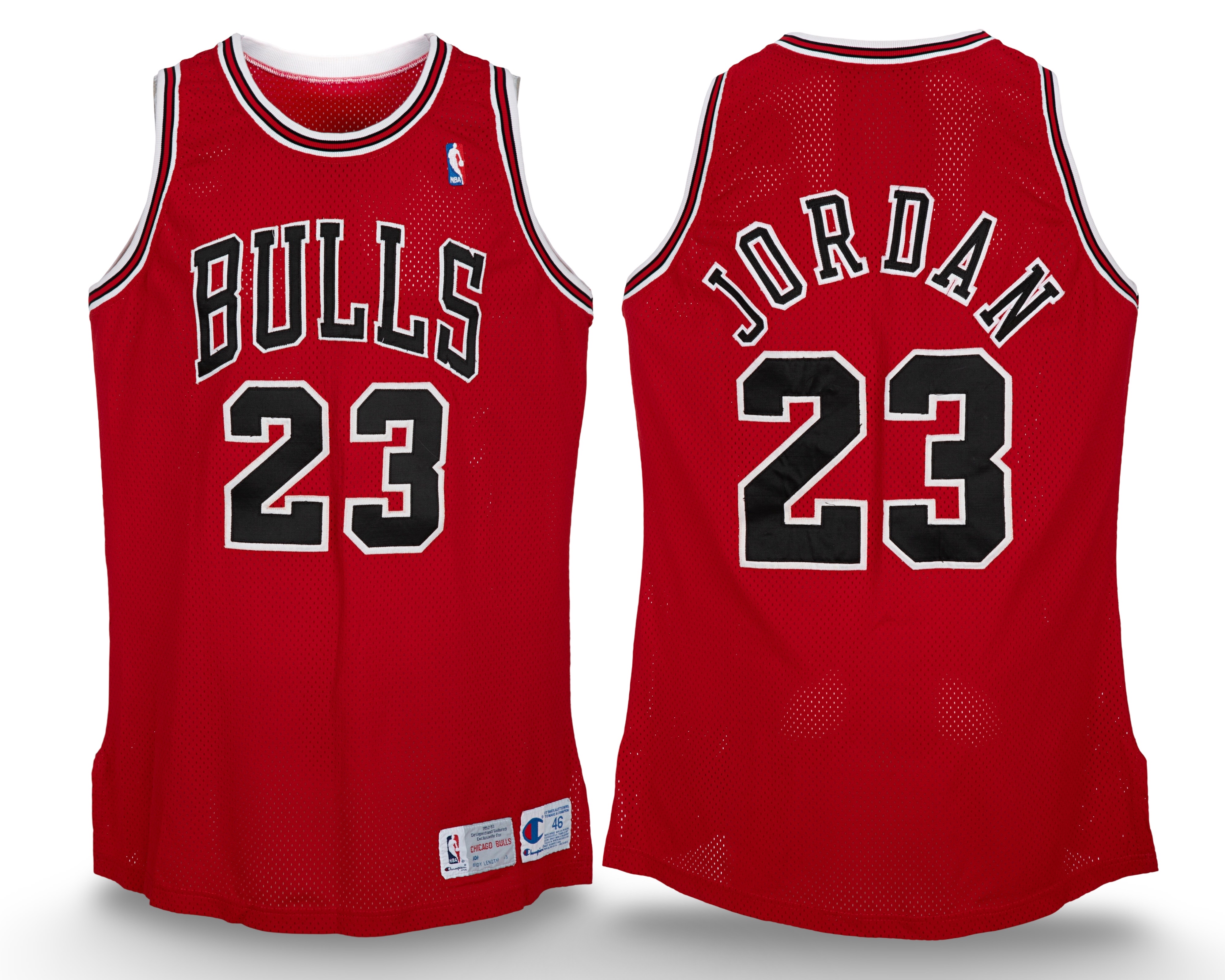 1992–93 Bulls away uniform front and back