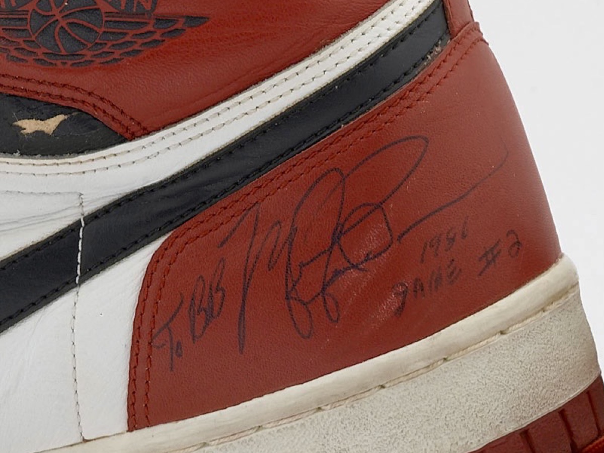Air Jordan 1 Dunk Sole- 63 Points — 1985-86