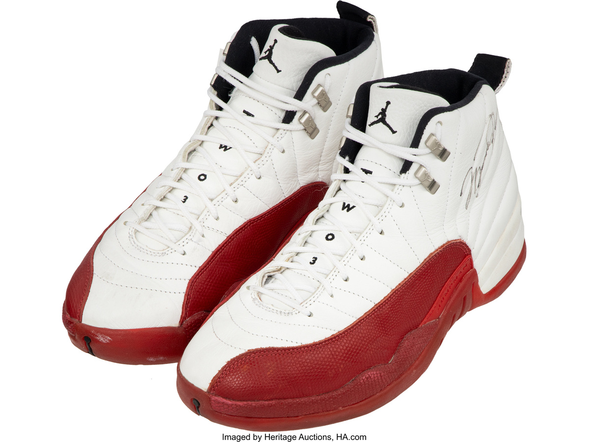 1997 Air Jordan XII — White | Varsity Red | Black — Image 2