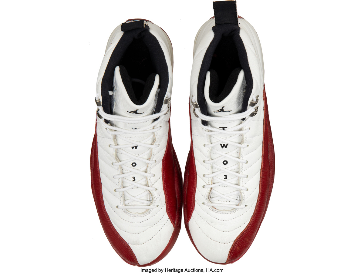 1997 Air Jordan XII — White | Varsity Red | Black — Image 3