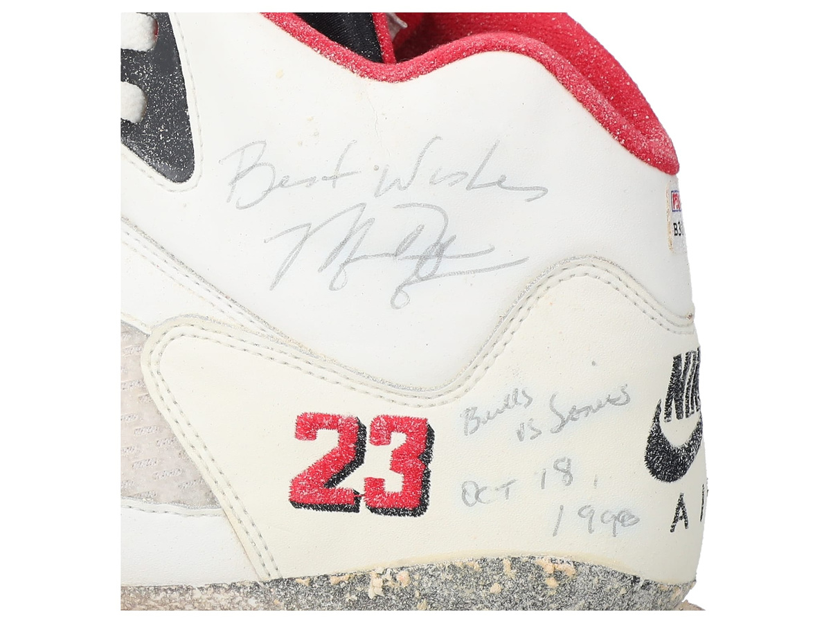 1990 Air Jordan V — White | Red | Black — Image 5